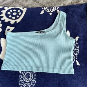 SHEIN one shoulder crop top